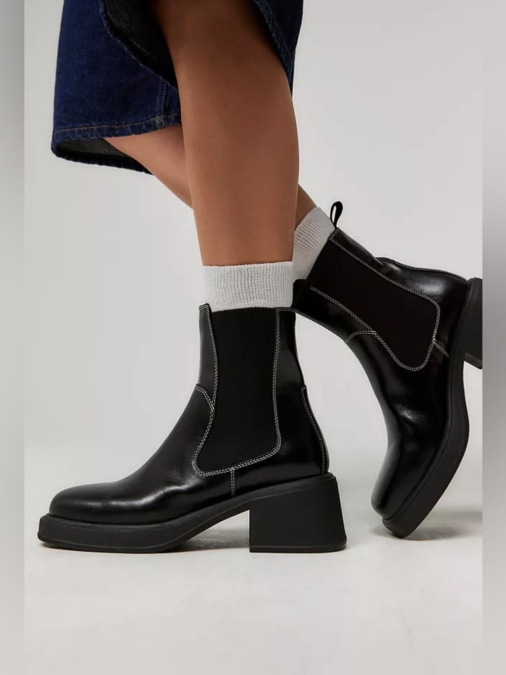 VAGABOND DORAH BLACK CHELSEA BOOTS 39 9